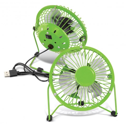 Promotional Desk Fans Bright Green